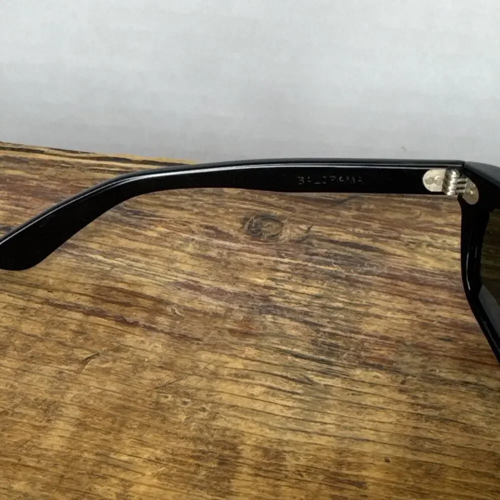 Vintage B&L Ray-Ban Balorama Sunglasses Black USA Wraparound w/ Case Dirty Harry